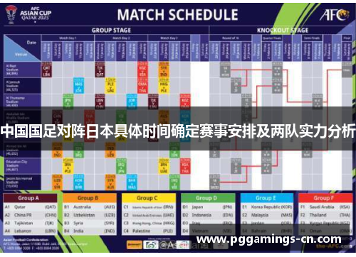 中国国足对阵日本具体时间确定赛事安排及两队实力分析 中国国足对阵日本具体时间确定赛事安排及两队实力分析